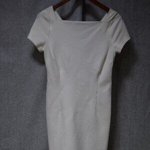 Banana Republic Cream Off-Shoulder Bodycon Dress (New Without Tags) 4